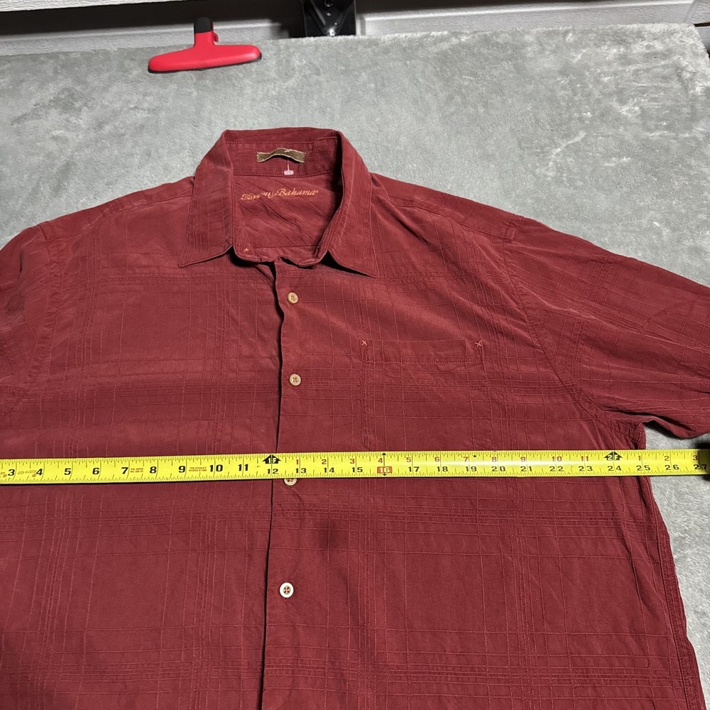 Tommy Bahama Mens Silk Textured Longsleeve Button Shirt Size XL Coastal‎ Preppy - Picture 6 of 8